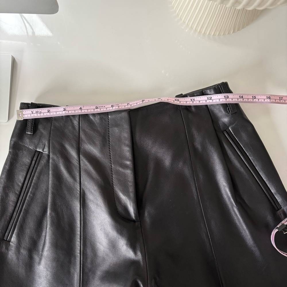 REFORMATION Veda Leather High Rise Short - Picture 11 of 14